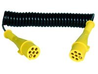 Elektrický kabel 7pramenný, 24 V spirálový - S (kolík)